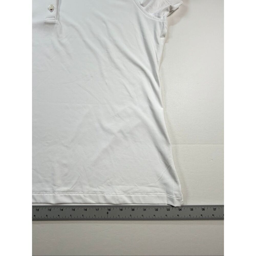 Peter Millar White Golf Polo Shirt Womens XL UPF 50+ RTX Embroidered Logo NWT - Picture 9 of 9